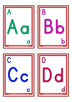 Alphabet Flashcards - Classic Alphabet Letter - Aussie Childcare Network