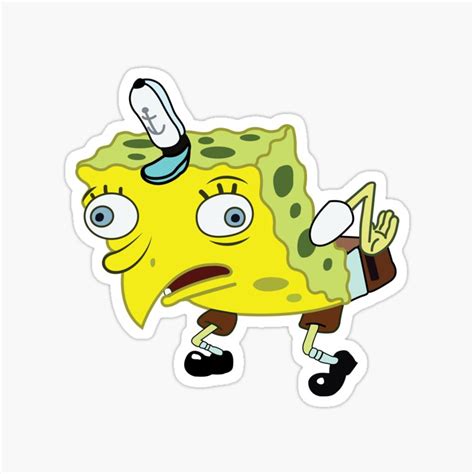 Buy Spongebob Chicken Meme sticker Online at Best Prices in India ...