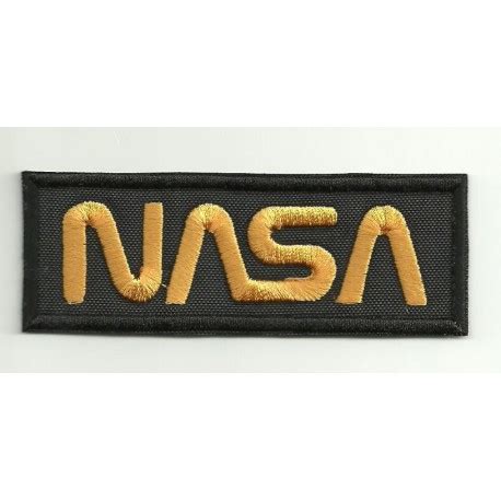 Patch embroidery NASA BLACK 9cm x 3,5cm - Los Parches