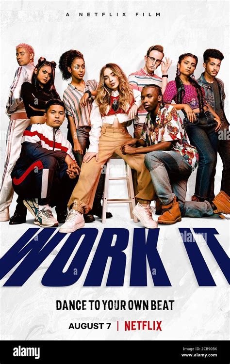 WORK IT, US poster, from left: Keiynan Lonsdale, Bianca Asilo, Neil Robles, Liza Koshy, Sabrina ...