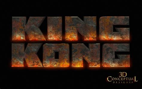 3DconceptualdesignerBlog: Project Review KING KONG[2005] 3D Logo ...