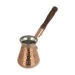 Turkish Copper Coffee Pot Traditional Hammered Cezve / Ibrik Silva - ShopiPersia