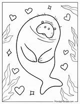 20 Manatee Coloring Pages Free PDF Printables sketch template