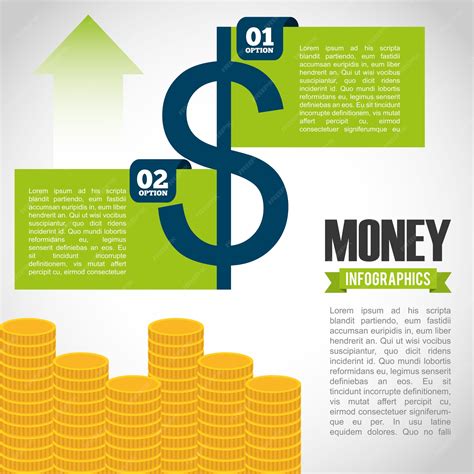 Premium Vector | Money infographic