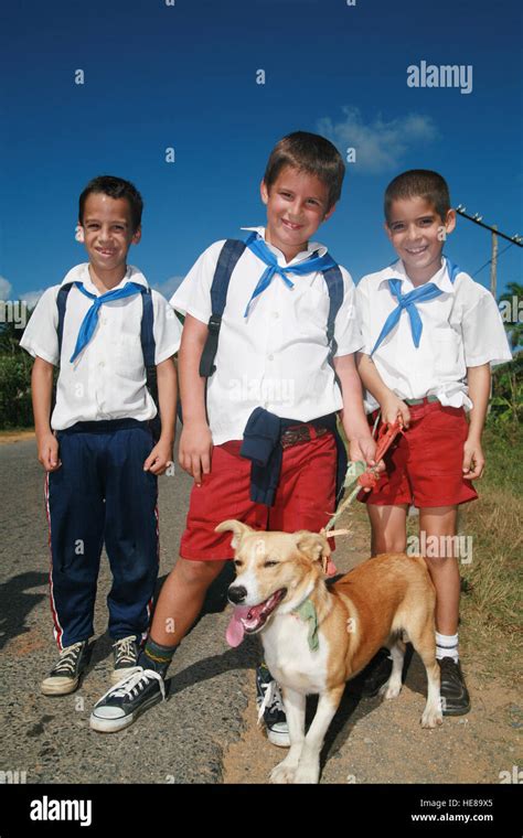 Cuban school uniforms hi-res stock photography and images - Alamy