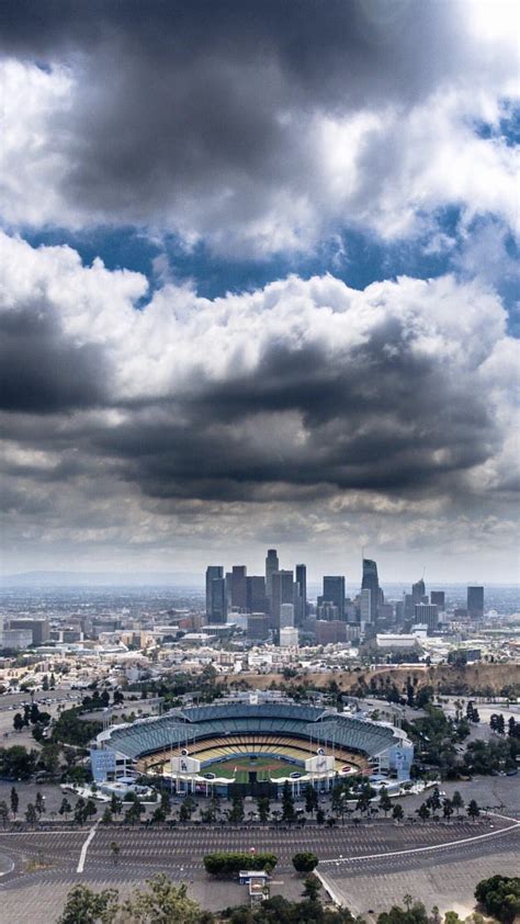 Dodgers Baseball / Chavez Ravine / LA Skyline / ITFDB / Wallpaper ...