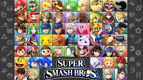 Super Smash Bros 4 3ds / Wii U Character Select by Kaz-Kirigiri on ...