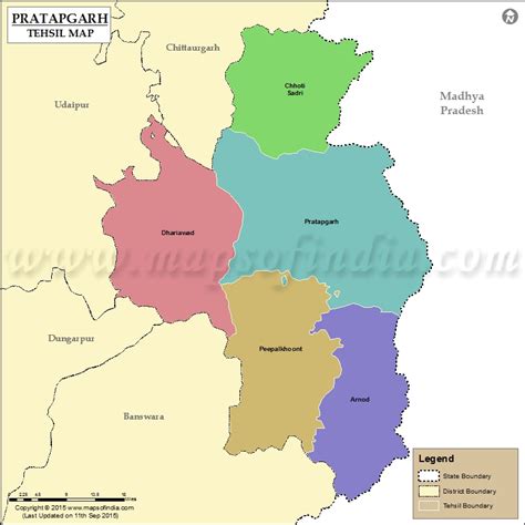 Pratapgarh Tehsil Map, Pratapgarh Tehsils