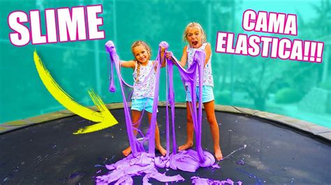 Las Ratitas hacen SLIME en CAMA ELÁSTICA!! - YouTube