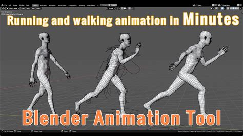 How to Quickly animate a walk and a run in Minutes ?( Blender tool ) - YouTube