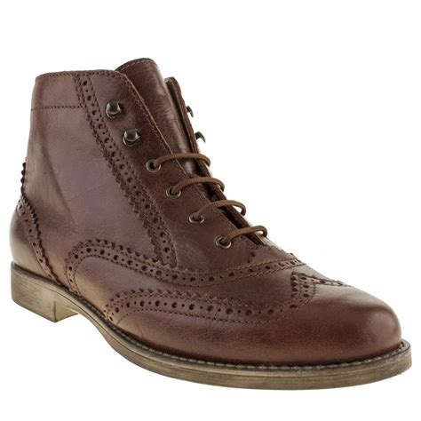 SCHUH WOMENS BROWN LEATHER CASUAL LACE UPS ANKLE BOOTS | eBay