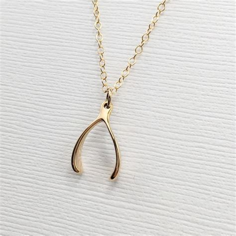 Wishbone Necklace - Etsy