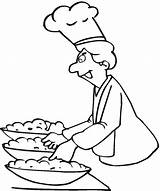 Chef Free coloring Page  Download Print Or Color Online For sketch template