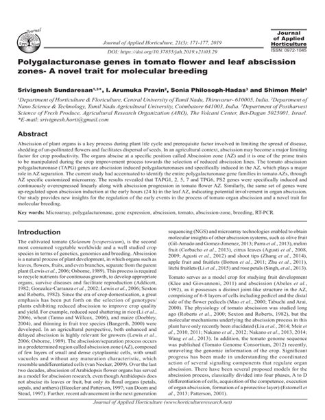 Polygalacturonase genes in tomato flower and leaf