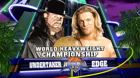 Alt. Graphic: Undertaker vs. Edge Wrestlemania 24 : r/WWEMatchGraphics