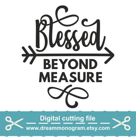 Blessed beyond measure Svg Beyond measure Svg Blessed Svg | Etsy