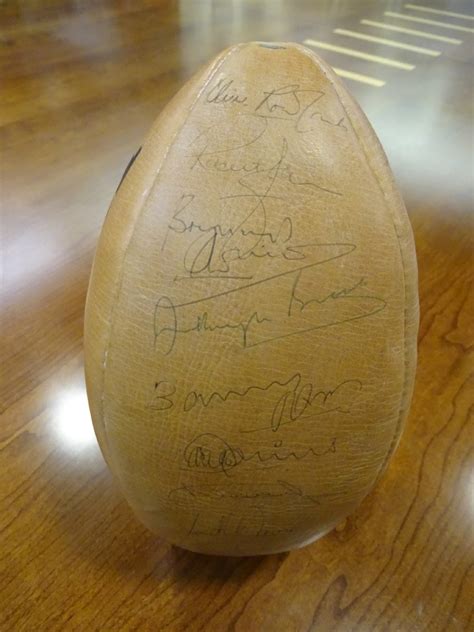 Rugby Ball - Signed by Cardiff Rugby Greats | Cardiff Rugby Museum