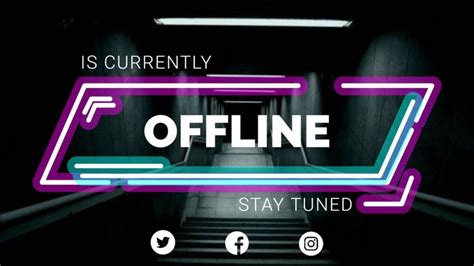 Use this design template as your Twitch offline Banner. Easily ...