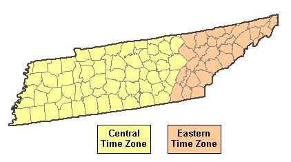 Tennessee Time Zone Map By Cities – Get Latest Map Update