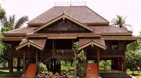 75 Gambar Sketsa Rumah Adat Lampung Nuwo Sesat , Mau Coba?