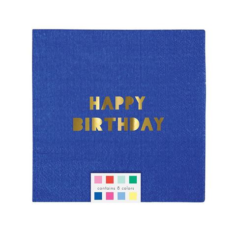 Happy Birthday Napkins (Small) – Flour Shop