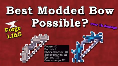 What is the Strongest Bow Possible in modded minecraft? - YouTube