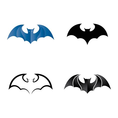 Bat logo design set 1363867 Vector Art at Vecteezy