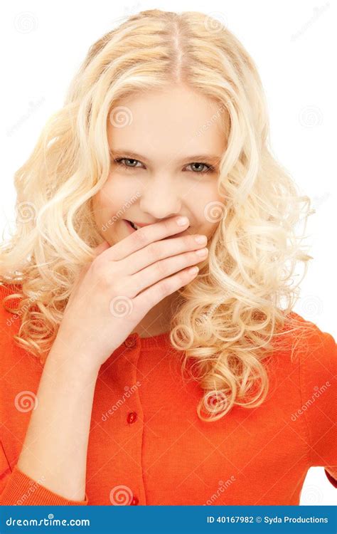 Laughing woman stock photo. Image of funny, caucasian - 40167982