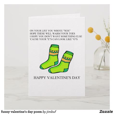 funny valentine's day poem holiday card | Zazzle | Funny valentines day poems, Valentines day ...