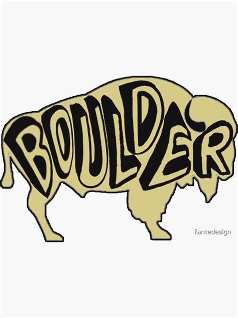 "University of Colorado Boulder Buffalo" Sticker for Sale by ...