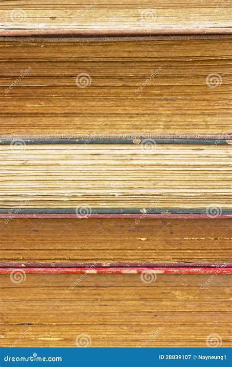 Closeup Old Book Pages Texture. Stock Image - Image of cover, dirty: 28839107