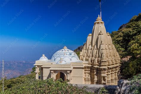 Jain temple at Girnar Hill, Gujarat state, India Stock Photo | Adobe Stock