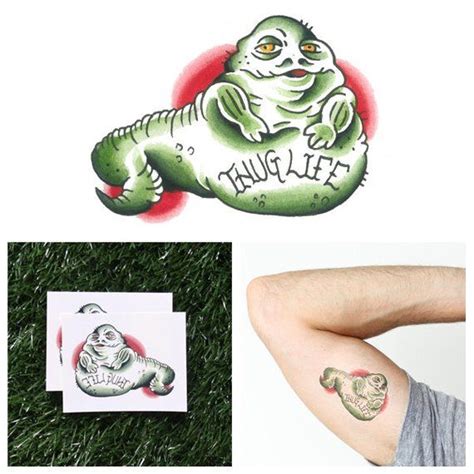 Star Wars - Jabba the Hut - Temporary Tattoo (Set of 2) in 2019 | Tattoo set, Star wars tattoo ...