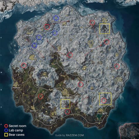 PUBG Vikendi Reborn secret room locations, bear caves, and more - complete guide - Razzem