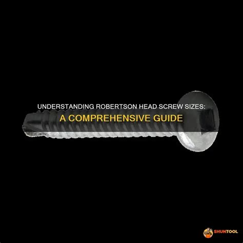 Understanding Robertson Head Screw Sizes: A Comprehensive Guide | ShunTool