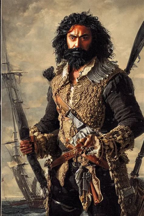 taika waititi as blackbeard painted by charles | Stable Diffusion | OpenArt