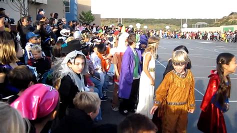 School Halloween Costume Parade - YouTube