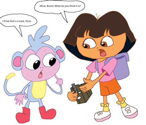 Dora, Boots, and the Mask by Lapisfan2055 on DeviantArt