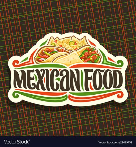 Logo for mexican food Royalty Free Vector Image