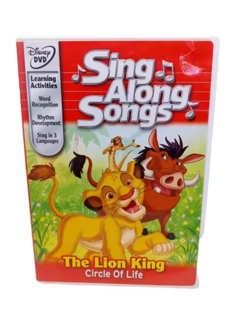 DISNEY'S SING ALONG Songs The Lion King Circle of Life DVD EUR 4,29 ...