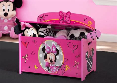 Minnie Mouse Deluxe Toy Box in 2020 | Toy boxes, Minnie mouse bedroom ...