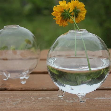 Aliexpress.com : Buy Round Glass Vase Terrarium Vases Cute Flower Pots Tabletop Glass Modern ...