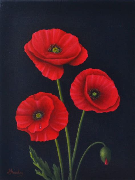 Red Poppies | Margo Munday Fine Art | Classical and Contemporary Acrylic Painting