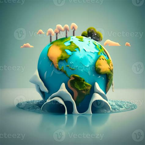 AI generated Climate Change Earth in Danger Earth Image 34870407 Stock Photo at Vecteezy