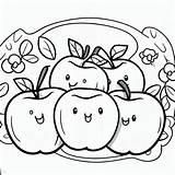 Apple Coloring Page – Color My Pages sketch template