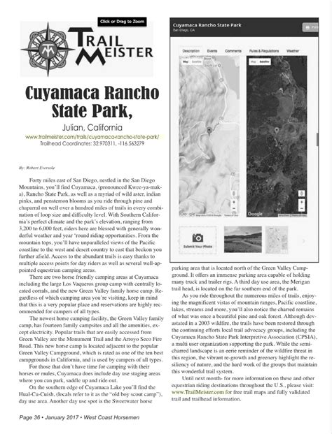 Cuyamaca Rancho State Park - TrailMeister