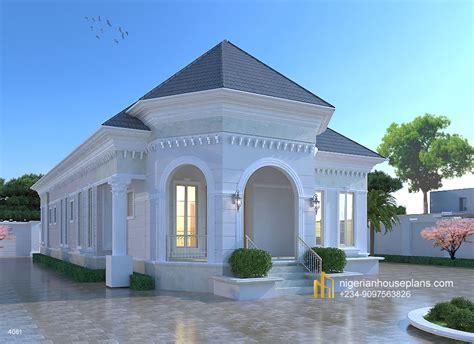 4 bedroom bungalow (Ref. 4081) - NIGERIAN HOUSE PLANS