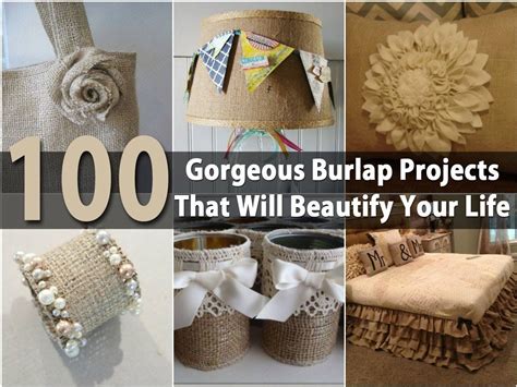 100 Gorgeous Burlap Projects that will Beautify Your Life | Burlap projects, Burlap crafts, Diy ...