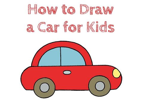 How to draw a car for kids – Artofit