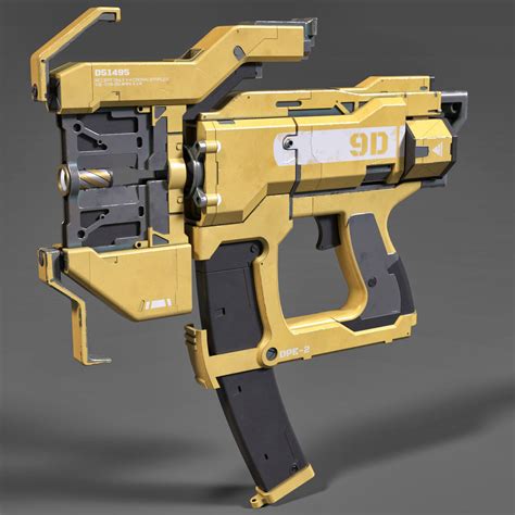 Futuristic gun | CGTrader